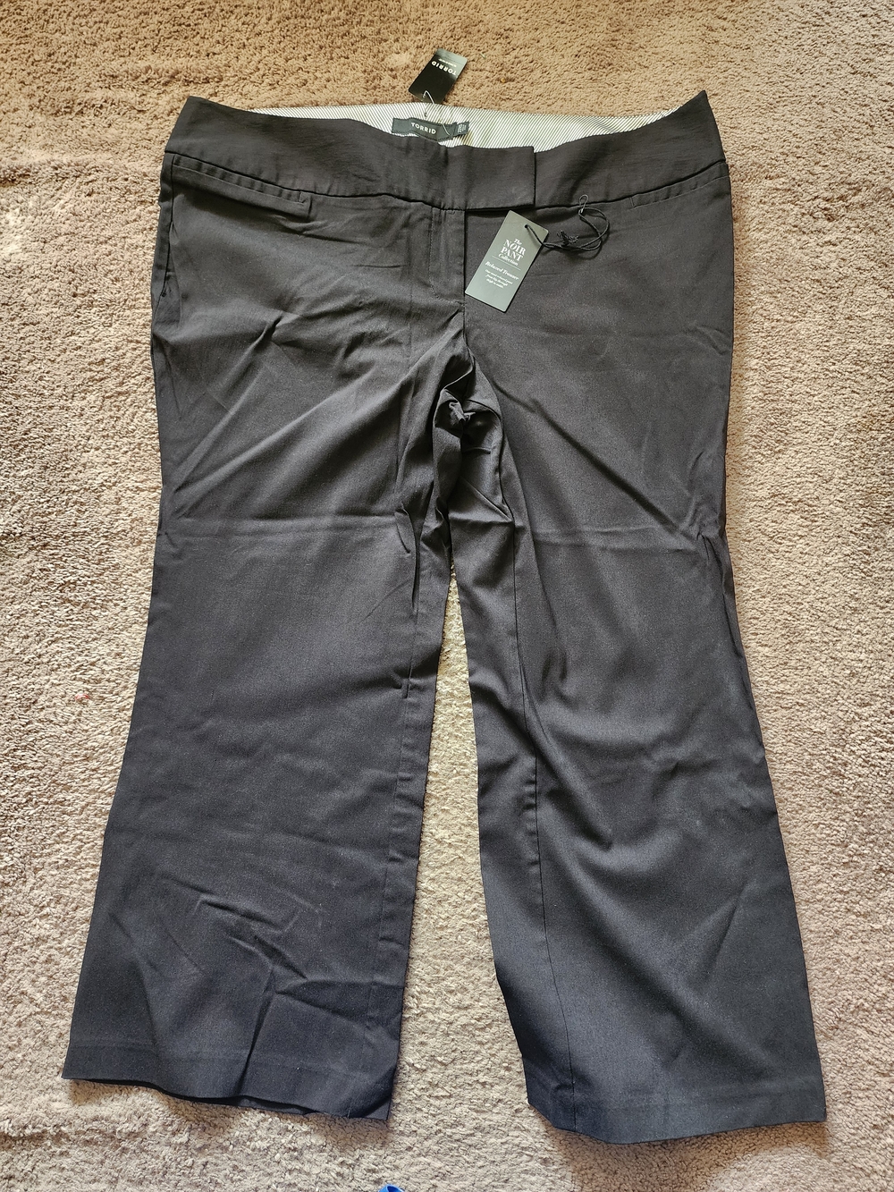 torrid Black Relaxed Wide-Leg Trousers
